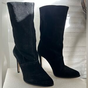 Elegant Black Like NEW BCBG BC Valor Black Suede Tall Knee High Boots- Sz 8.5M